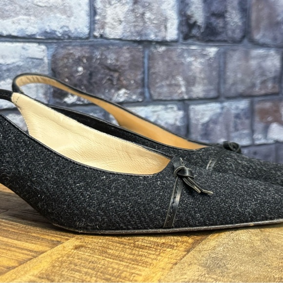 Kate Spade Sling Back Kitten Heels size 8 Made in Italy - Picture 2 of 7